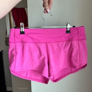 Lululemon shorts size 6. Hot pink, worn once
